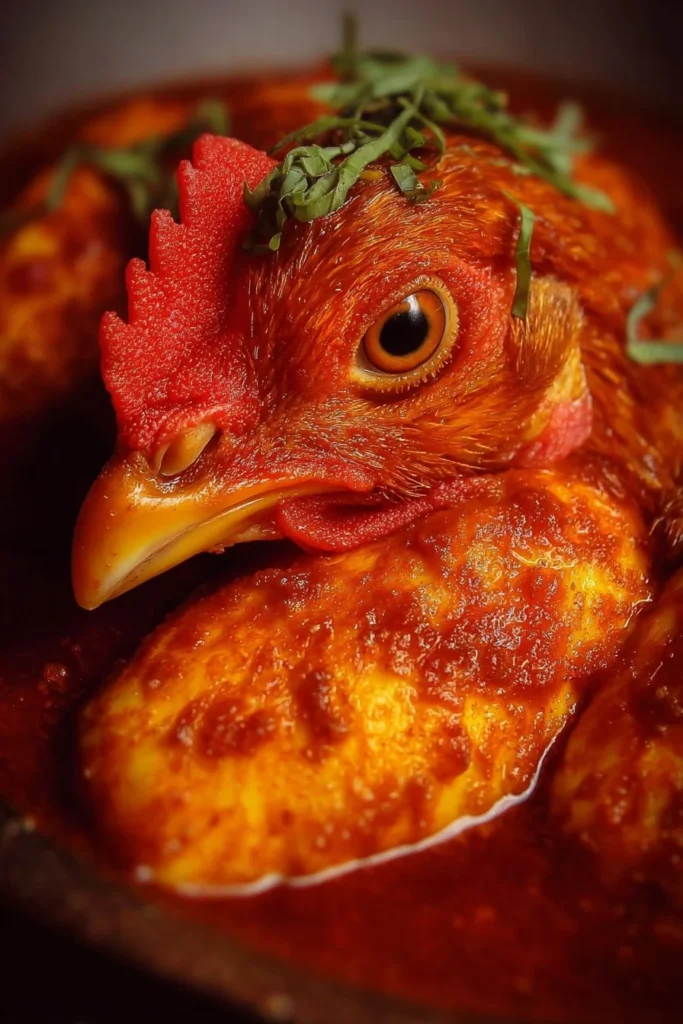 Delicious Chicken Devil dish with spices and flavors.