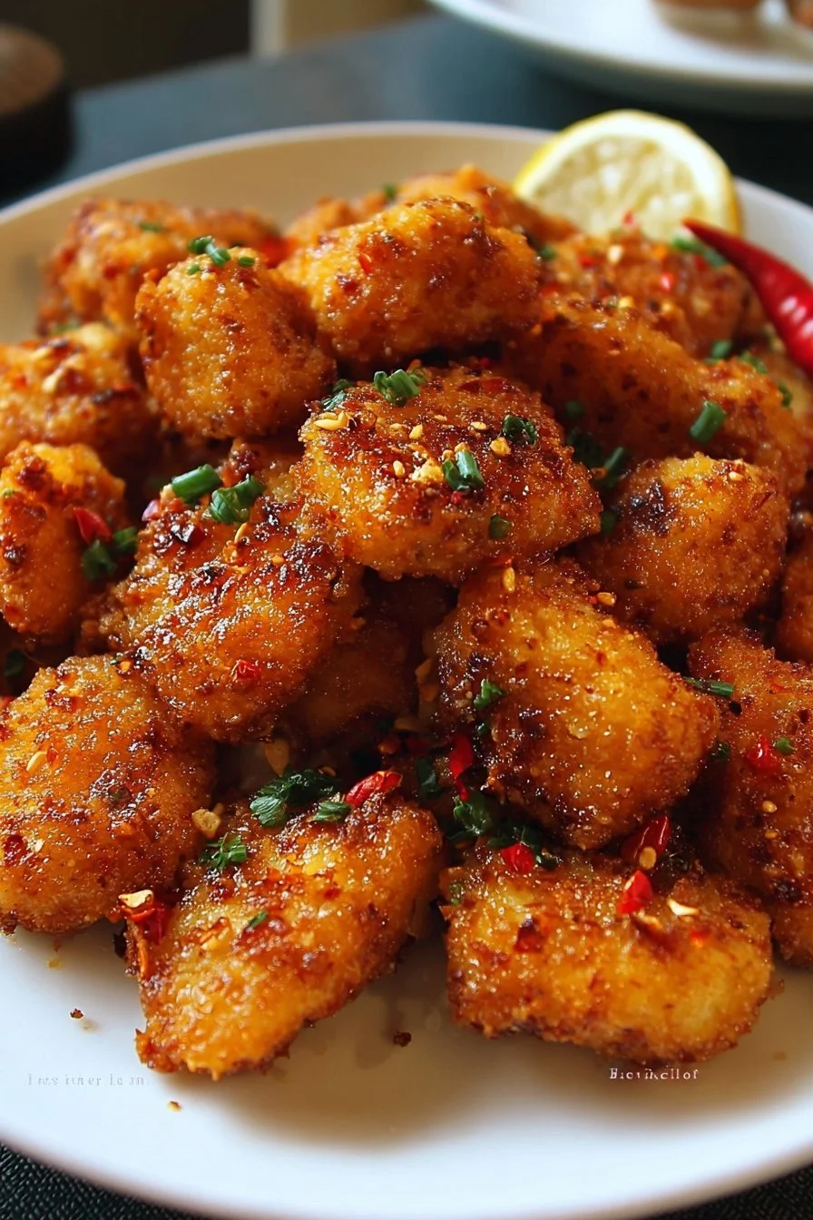 Delicious Cowboy Butter Chicken Bites served with fresh herbs and spices
