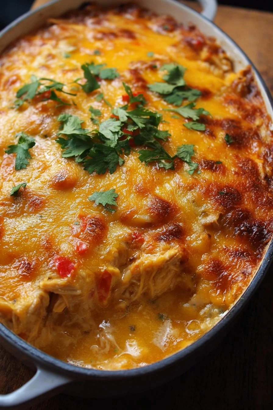 Quick and delicious Texas King Ranch Chicken Casserole ready in 15 minutes
