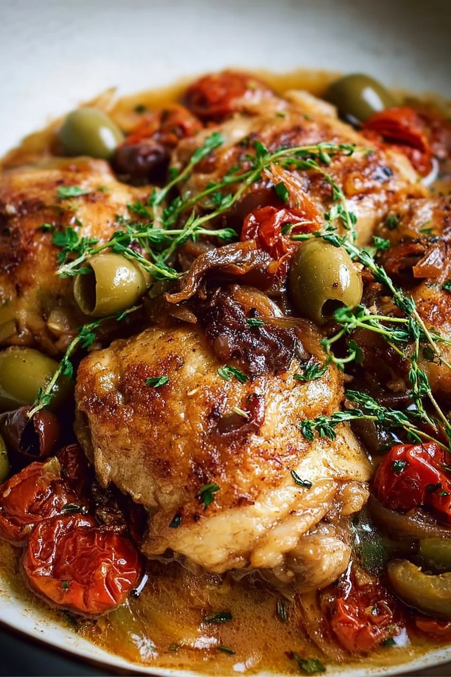Braised Chicken Provençal