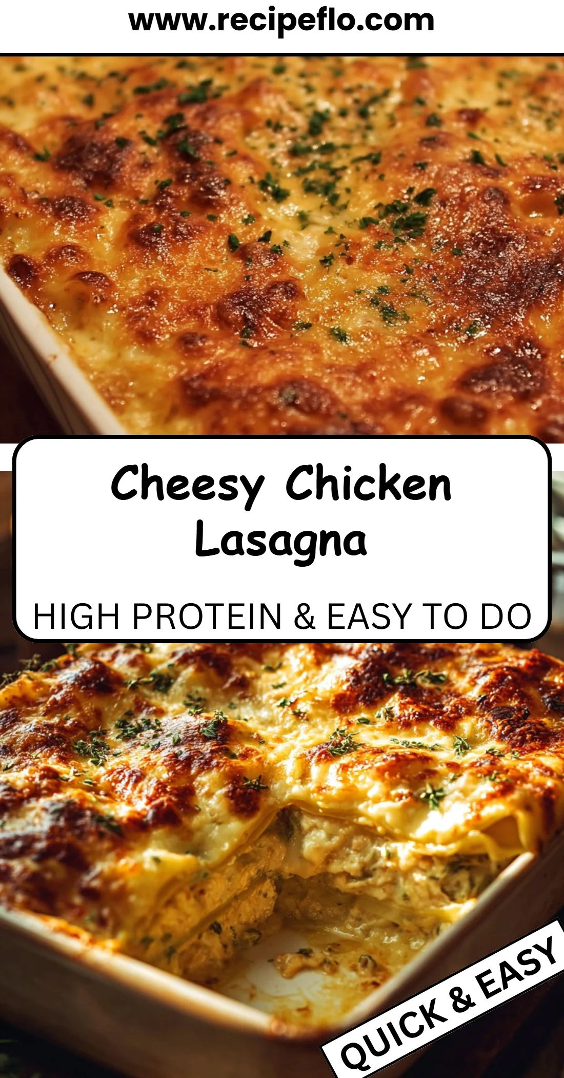 Cheesy Chicken Lasagna 4 Cheesy Chicken Lasagna