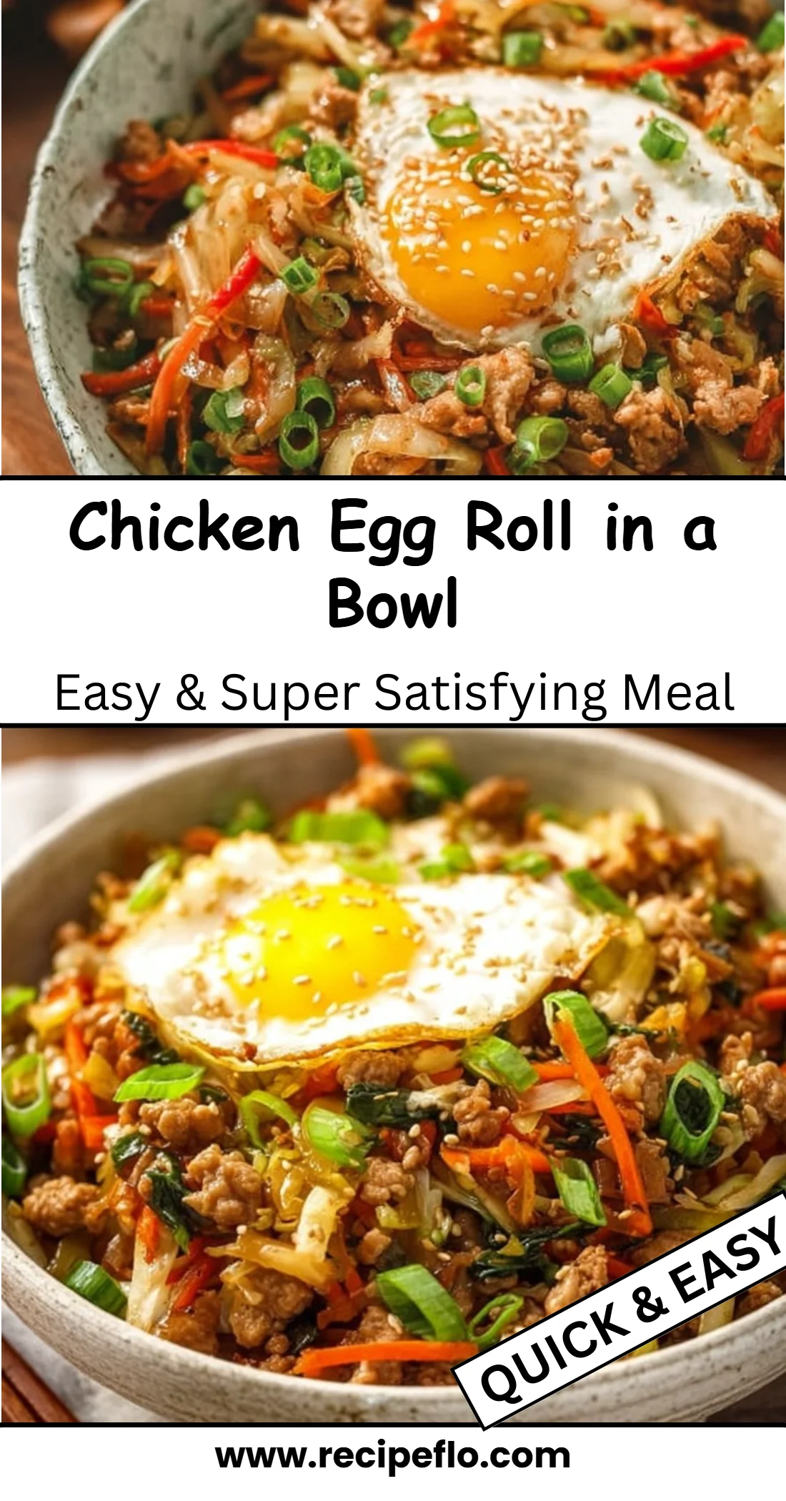 Chicken Egg Roll in a Bowl