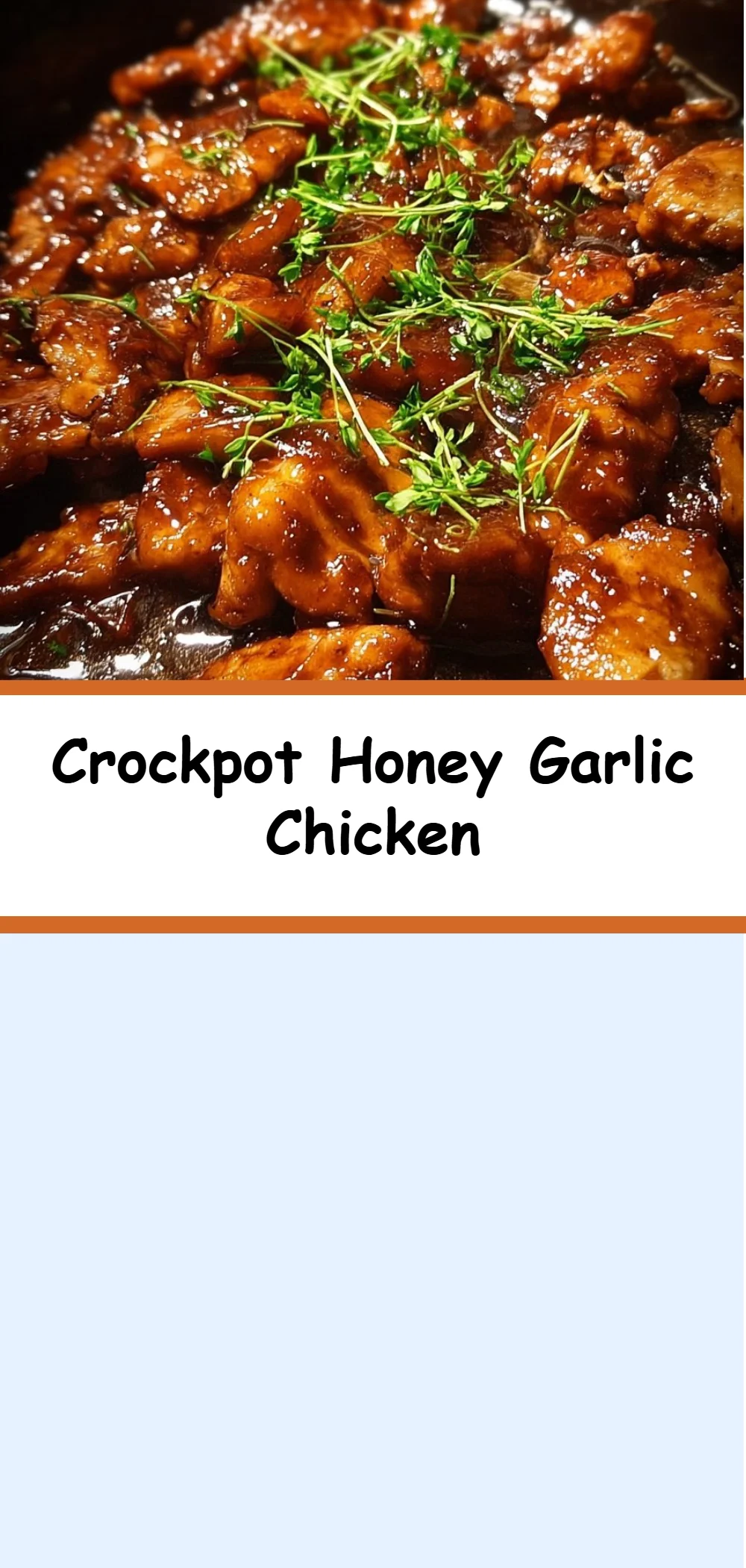 Crockpot Honey Garlic Chicken