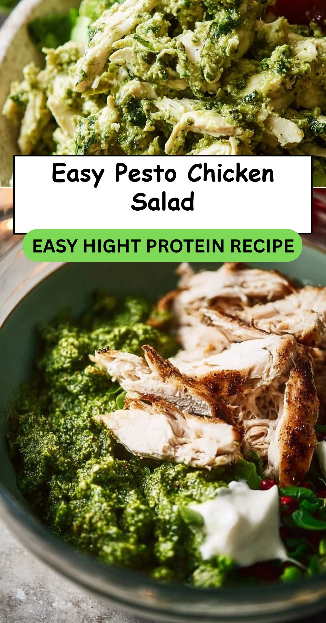 Easy Pesto Chicken Salad