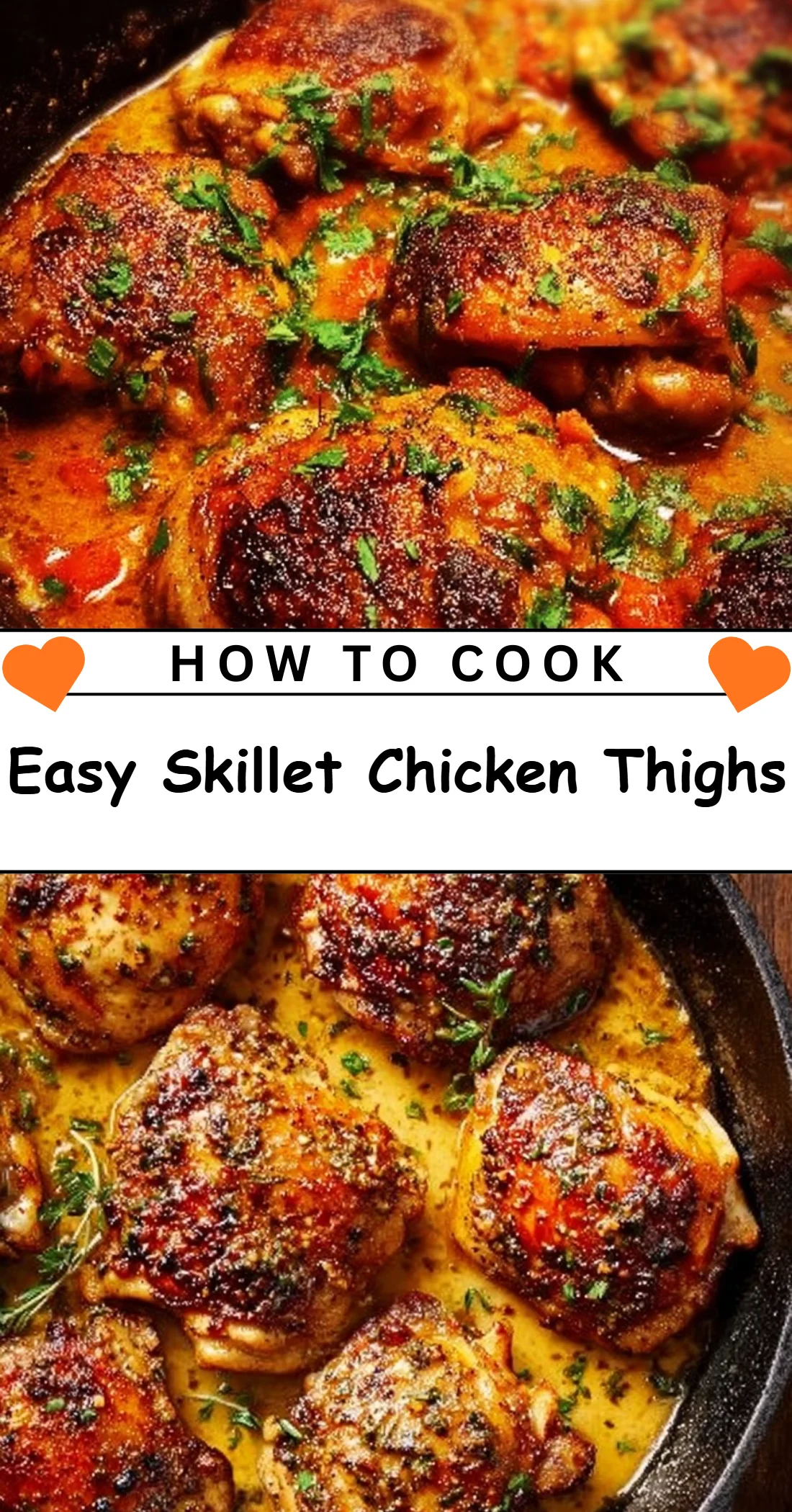 Easy Skillet Chicken Thighs