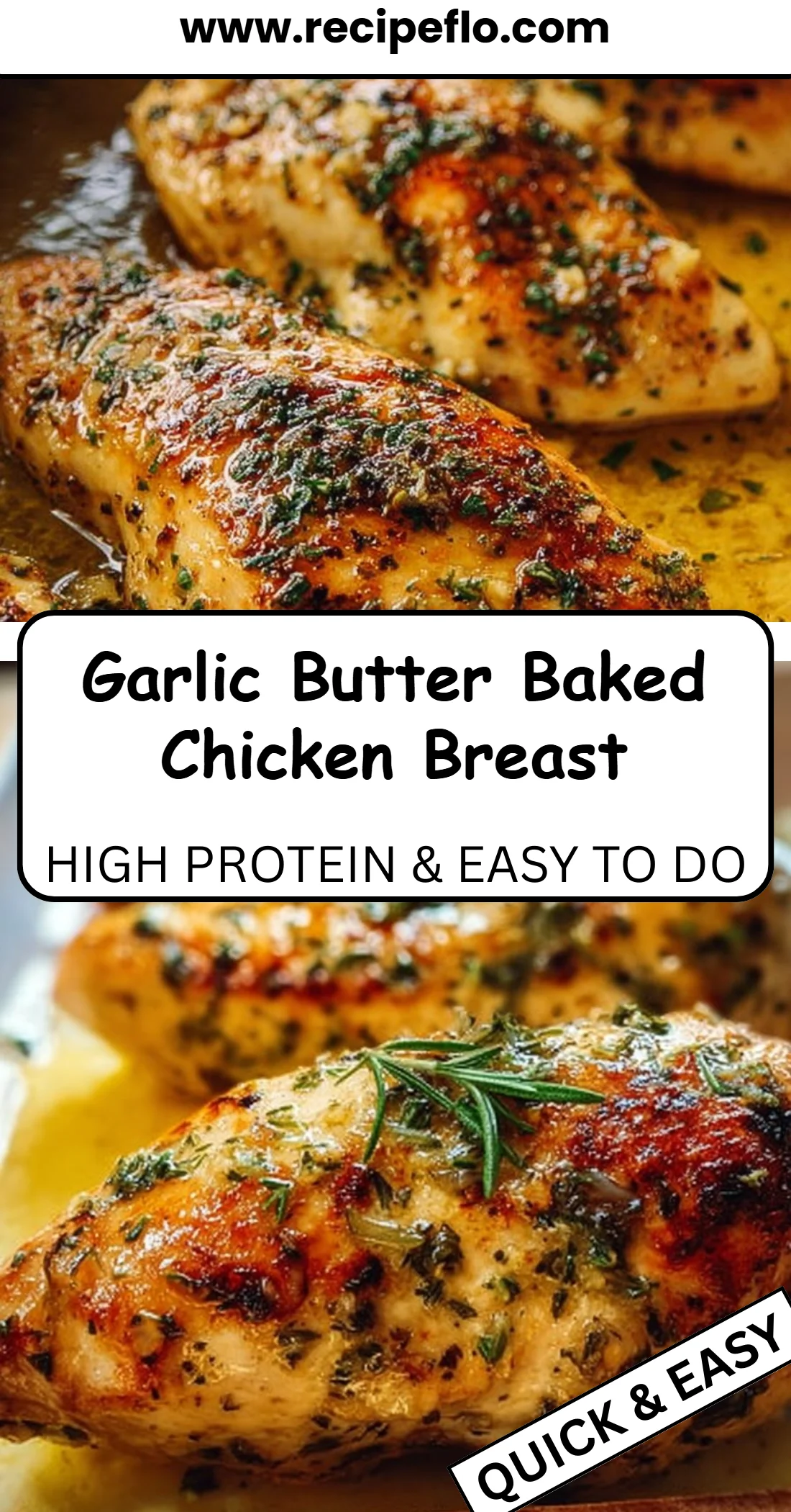 Garlic Butter Baked Chicken Breast 4 Garlic Butter Baked Chicken Breast
