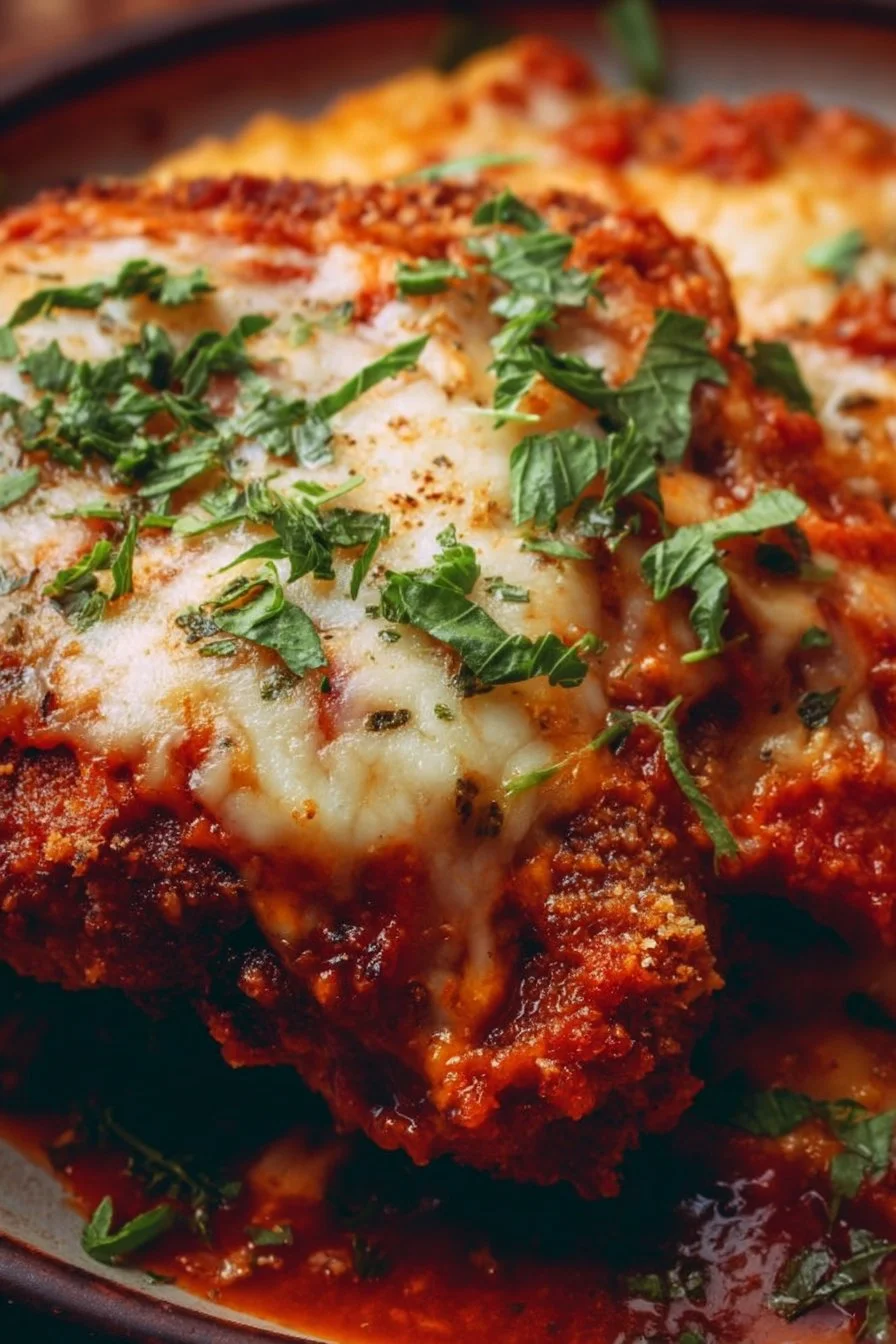 Gordon Ramsay's Chicken Parmigiana with crispy chicken and marinara sauce