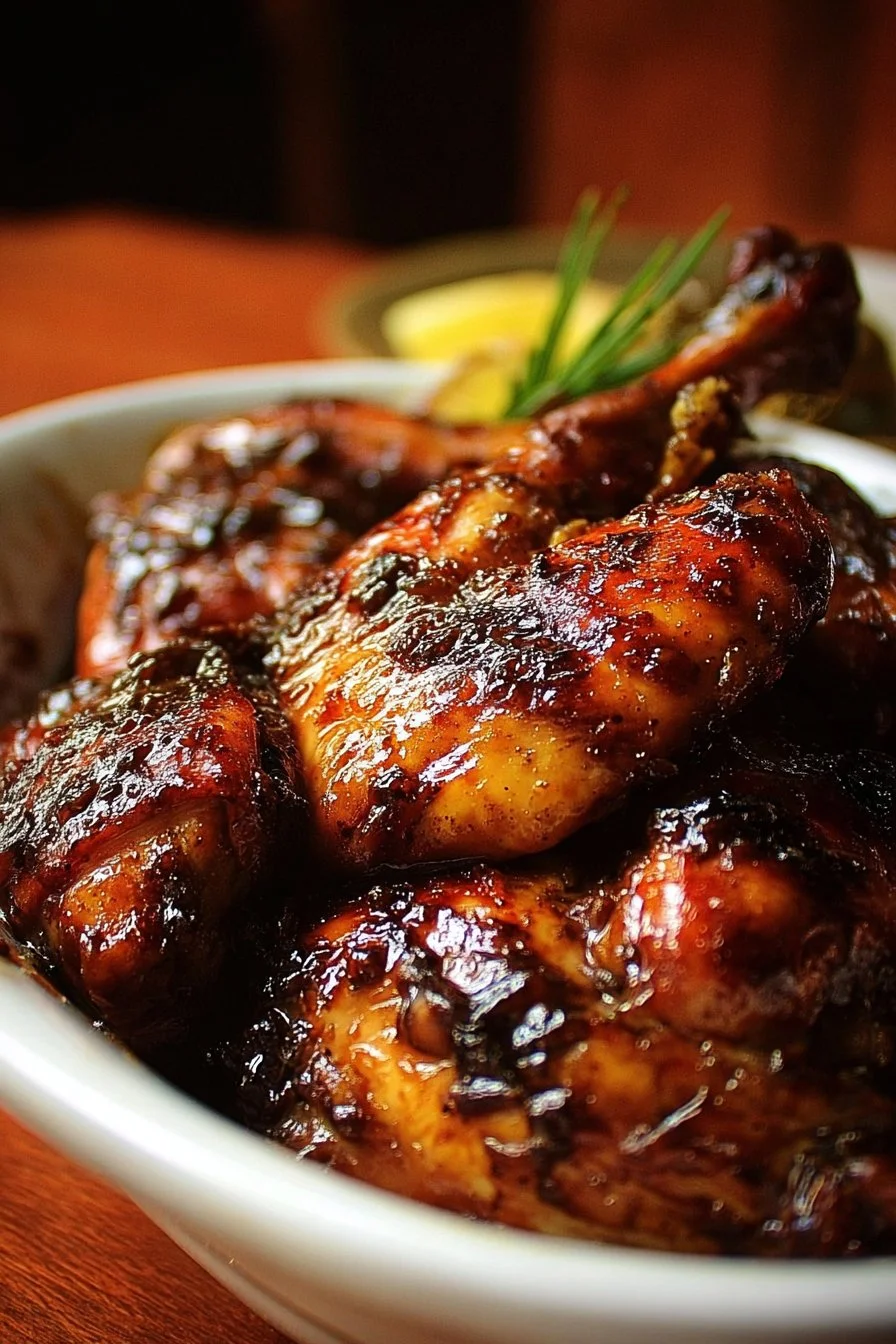 Huli Huli Chicken 3 Grilled Huli Huli Chicken served with rice and vegetables on a plate