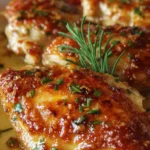 Delicious Melt in Your Mouth Chicken dish served on a plate with herbs