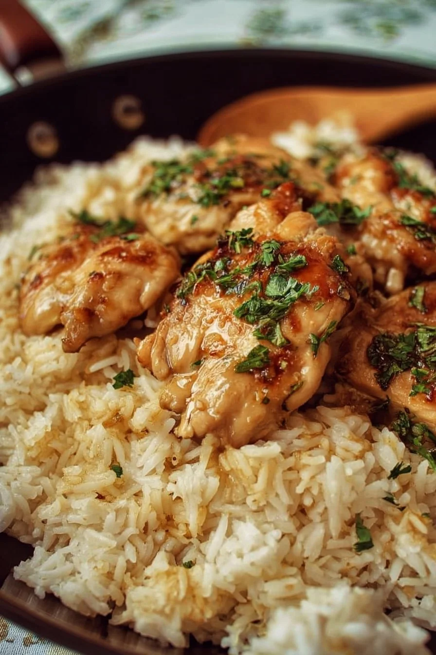 One-Pot Garlic Butter Chicken and Rice