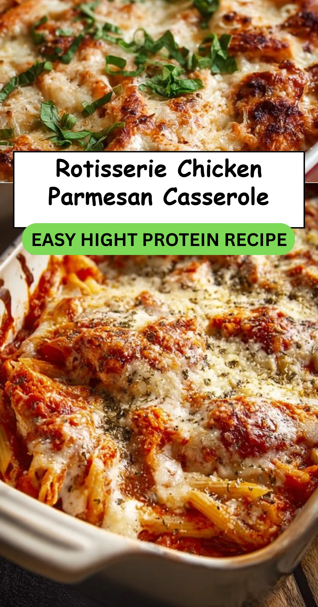 Rotisserie Chicken Parmesan Casserole