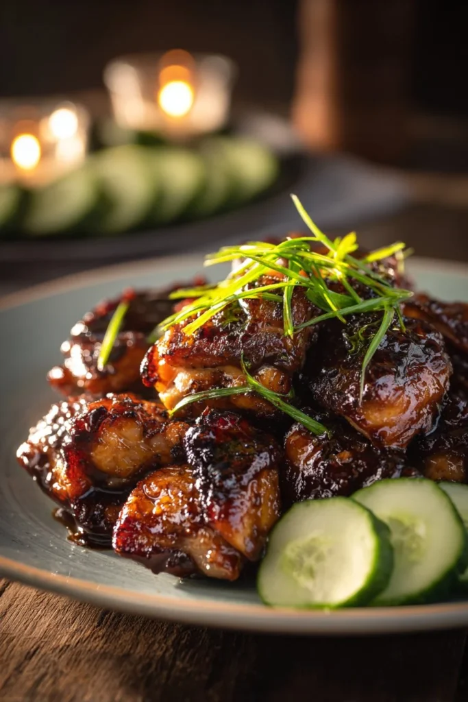 Delicious spread of Korean BBQ with marinated meats and colorful side dishes
