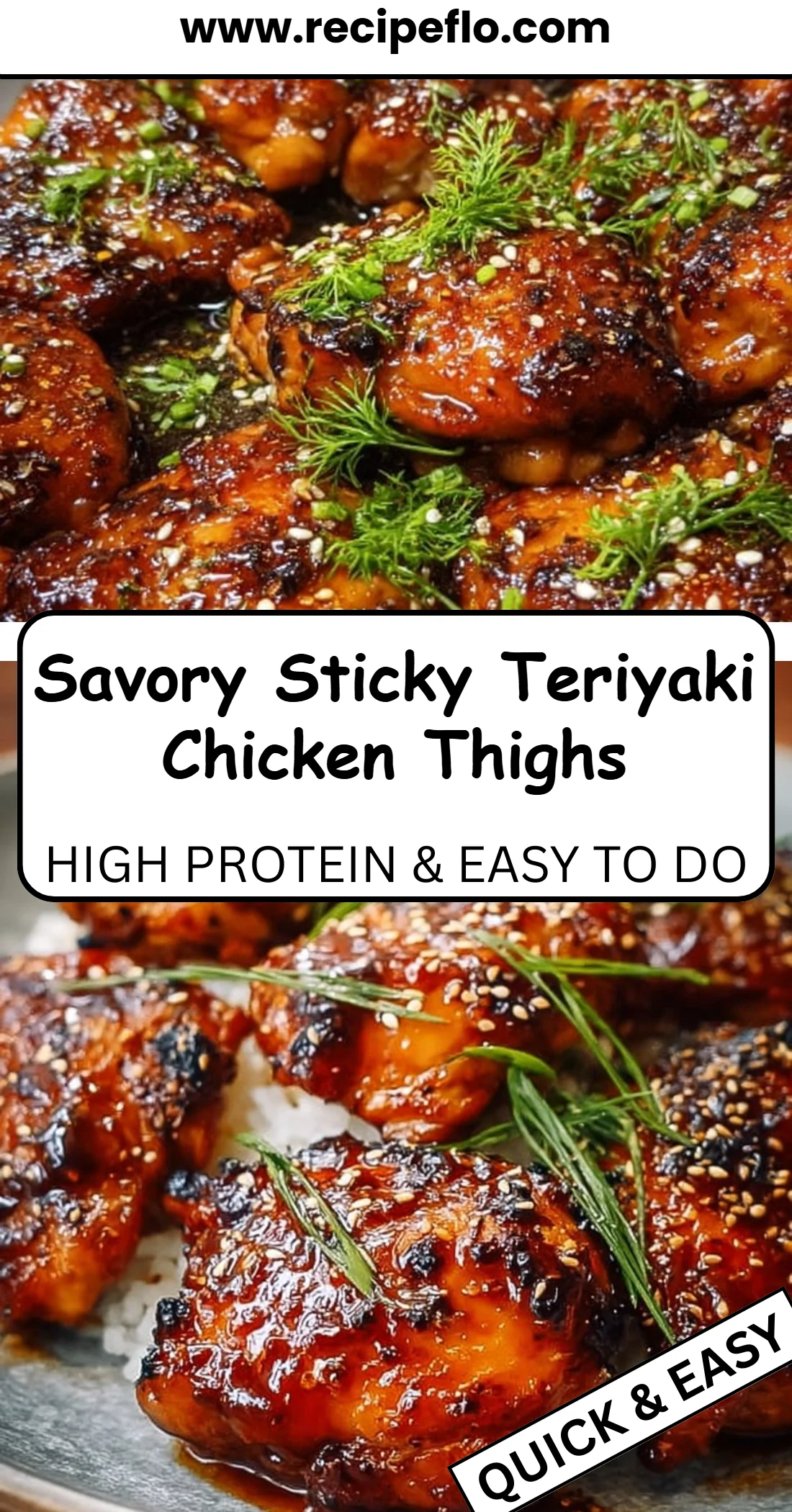 Savory Sticky Teriyaki Chicken Thighs