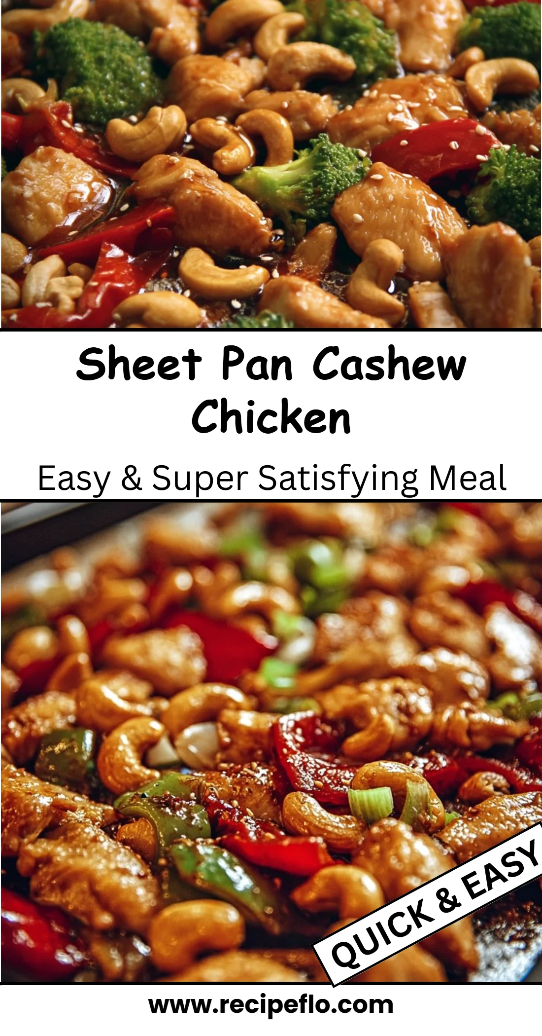 Sheet Pan Cashew Chicken
