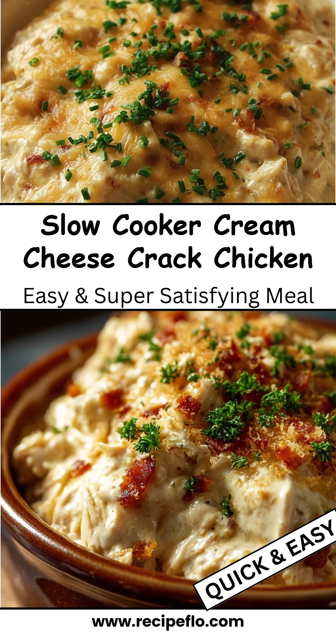 Slow Cooker Cream Cheese Crack Chicken