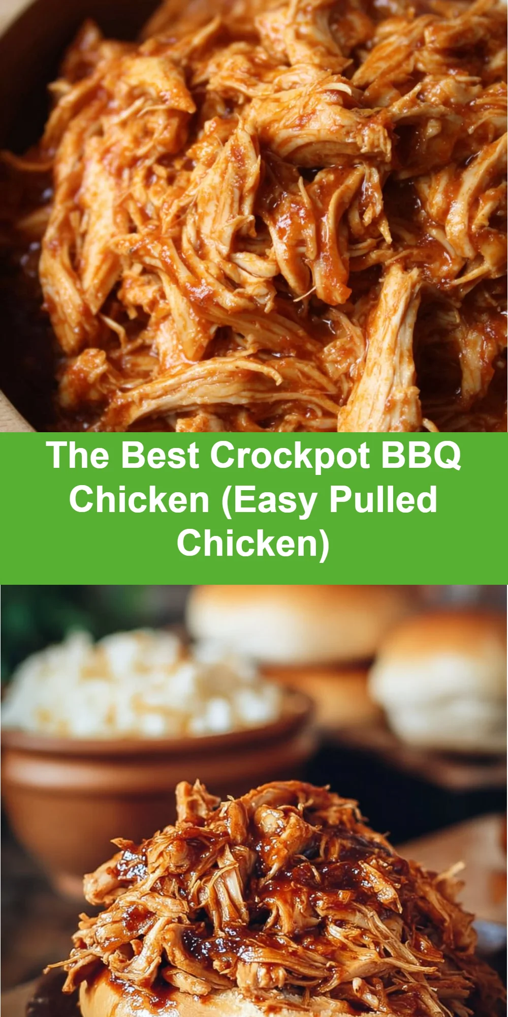 The Best Crockpot BBQ Chicken (Easy Pulled Chicken)